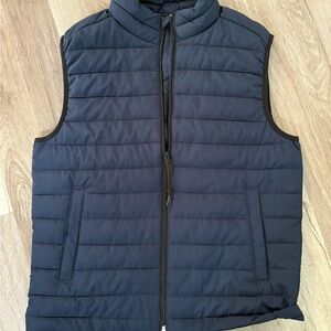 Aeropostale Blue Quilted Vest Lightweight Insulated